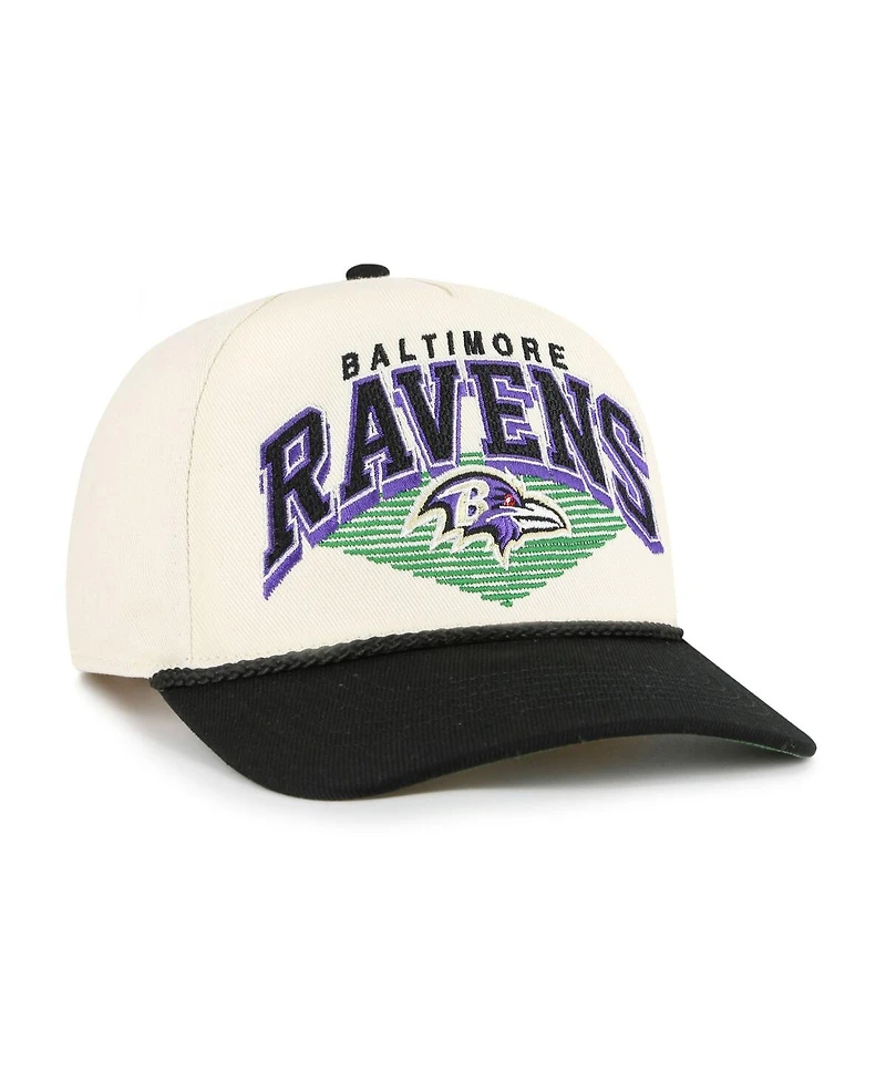 '47 Brand Men's Cream Baltimore Ravens Pomona Rope Hitch Adjustable Hat