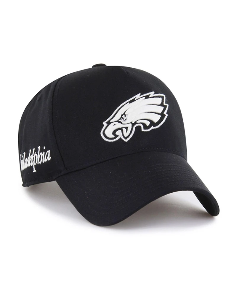 '47 Brand Men's Black Philadelphia Eagles Foundation Offside Adjustable Hat