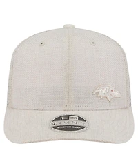 New Era Men's Natural Baltimore Ravens Flawless 9SEVENTY Stretch Snap Hat