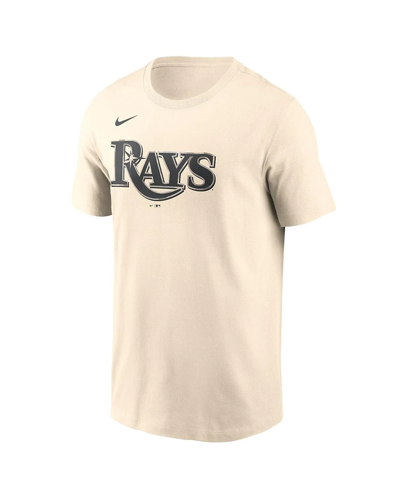 Nike Men's Cream Tampa Bay Rays Camo Logo T-Shirt