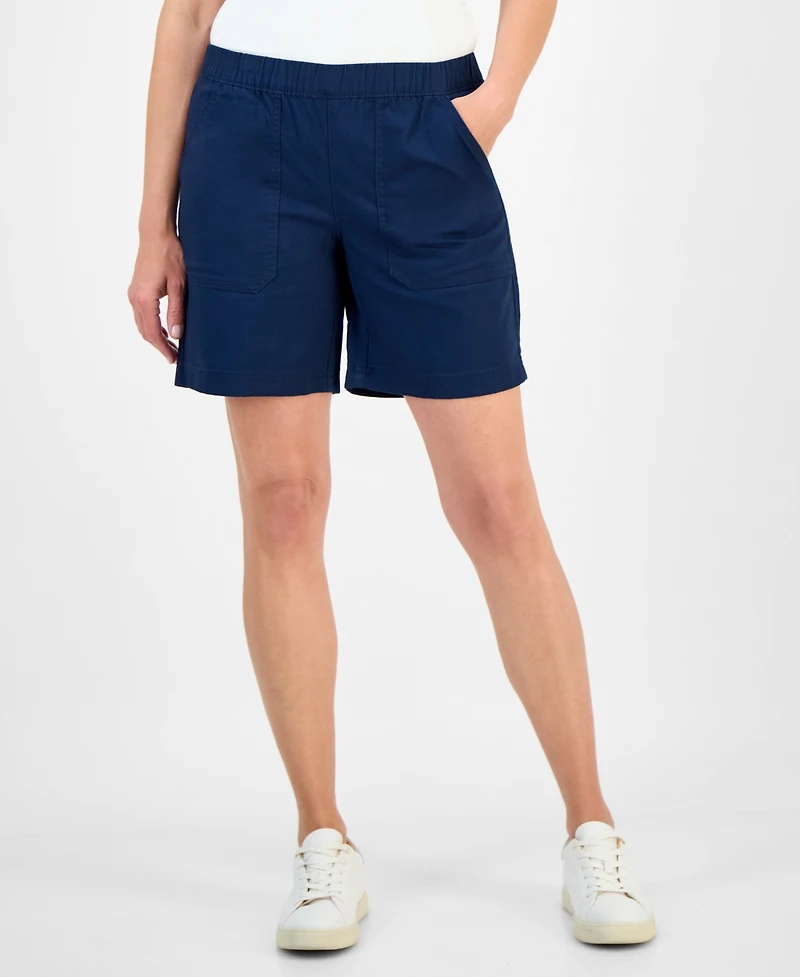 Style & Co Women's Mid-Rise Pull-On Shorts, Regular & petite, Exclusively at Macy's