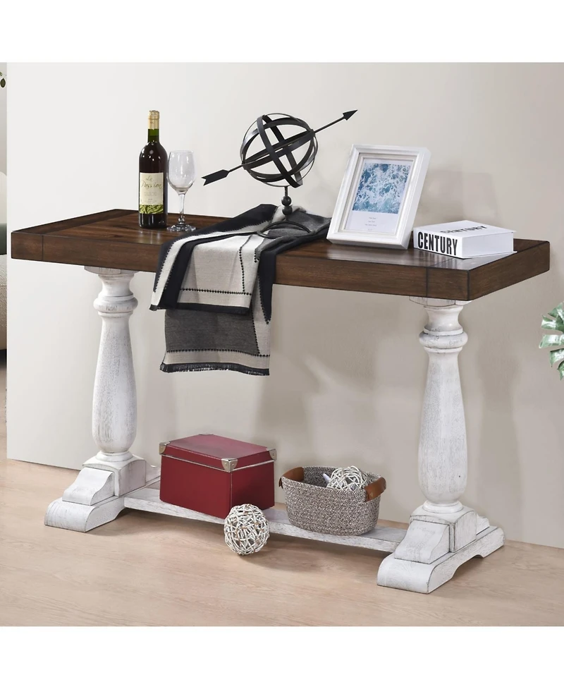 Streamdale Sofa Tabe 30inch height pedestal table leg Farmhouse Design Retro Design Living room