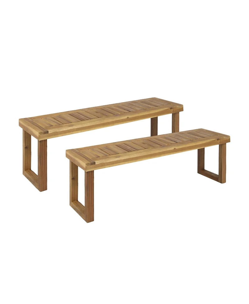 Streamdale Acacia Wood Outdoor Bench - 60 Inch