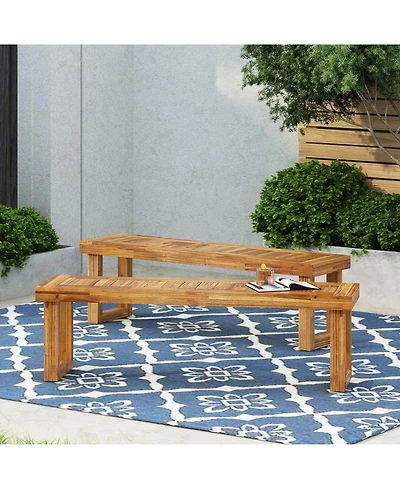 Streamdale Acacia Wood Outdoor Bench - 60 Inch