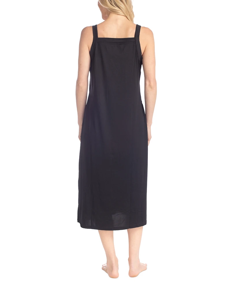 Muk Luks Women's Square-Neck Slip Nightgown