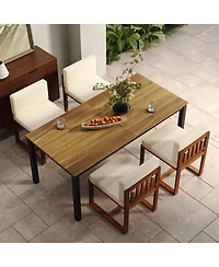 Streamdale Patio Dining Table and Chairs Set of 5