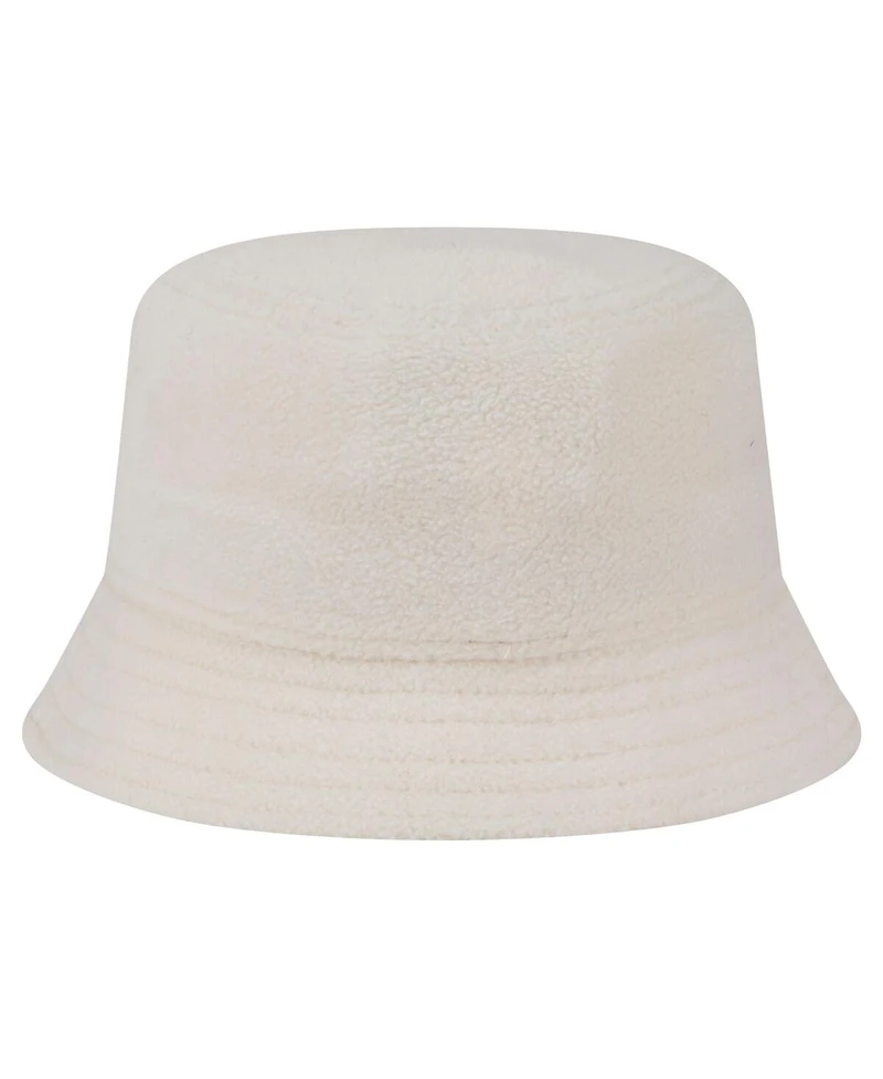 New Era Women's White Atlanta Braves Chrome Cozy Bucket Hat