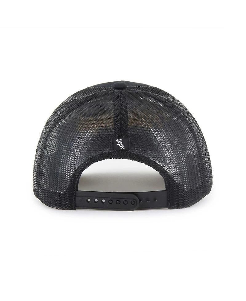 '47 Brand Men's Black Chicago White Sox Garner Trucker Adjustable Hat
