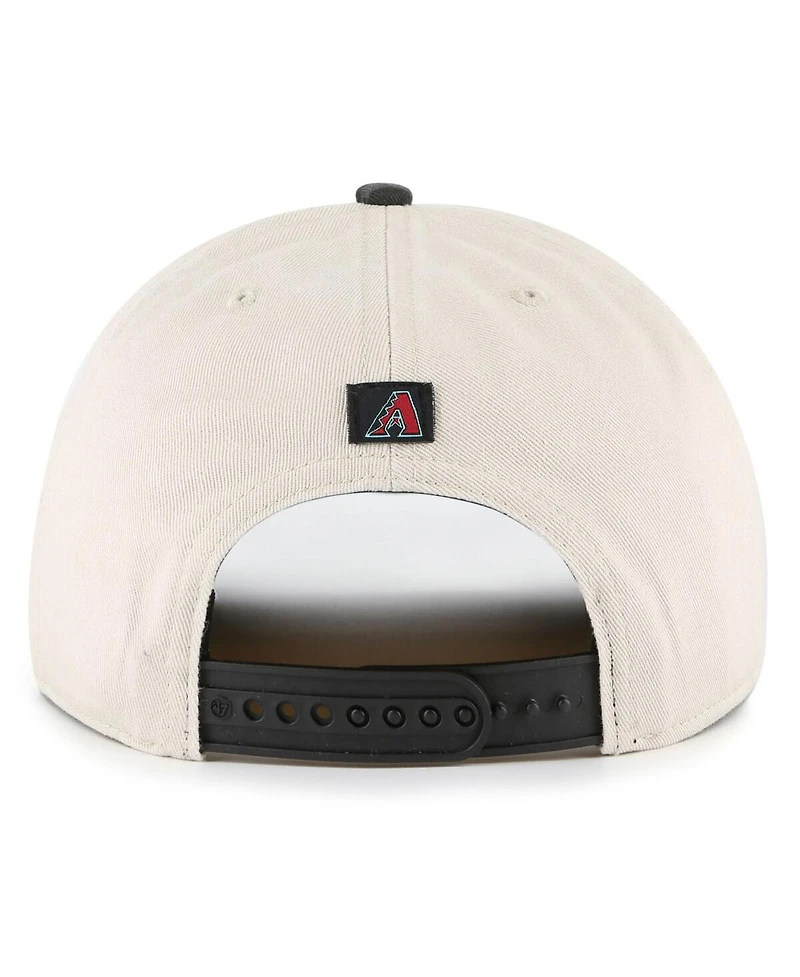 '47 Brand Men's Cream/Black Arizona Diamondbacks Fiji Rope Hitch Adjustable Hat