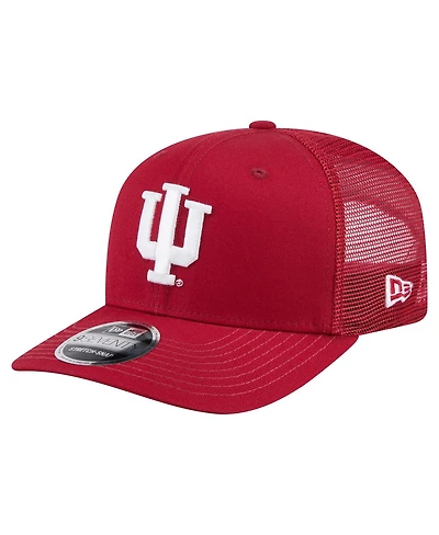 New Era Men's Crimson Indiana Hoosiers Primary 9SEVENTY Trucker Stretch-Snap Hat