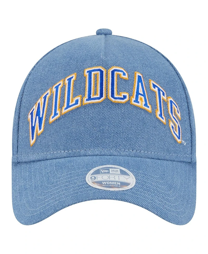 New Era Women's Denim Kentucky Wildcats A-Frame 9FORTY Adjustable Hat