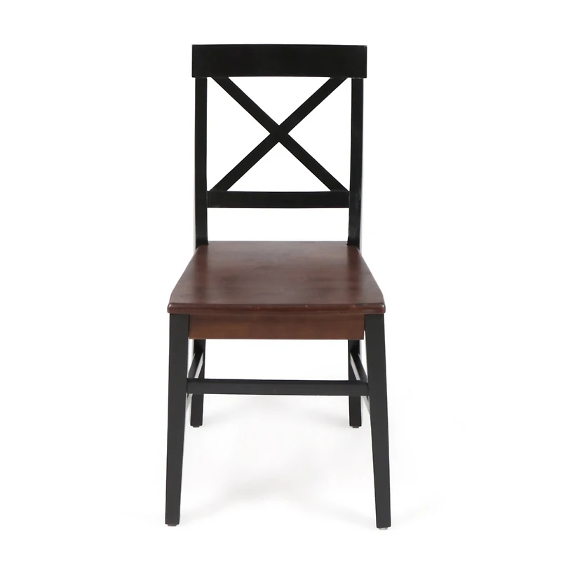 Streamdale Farmhouse Dining Chair Set (2) Rustic, Stylish, Durable Acacia Wood