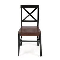 Streamdale Farmhouse Dining Chair Set (2) Rustic, Stylish, Durable Acacia Wood