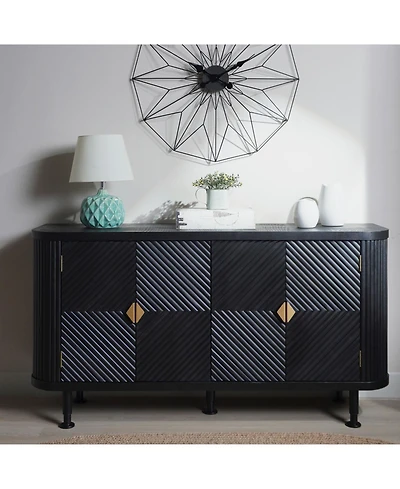 Streamdale Modern Accent Cabinet with Adjustable Shelves and 4 Doors