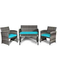 Gymax 4PCS Patio Out