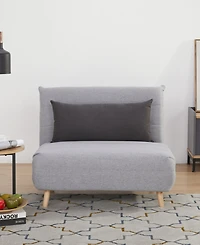 Gold Sparrow 40" Polyester Mia Convertible Chair Bed, Created for Macy's