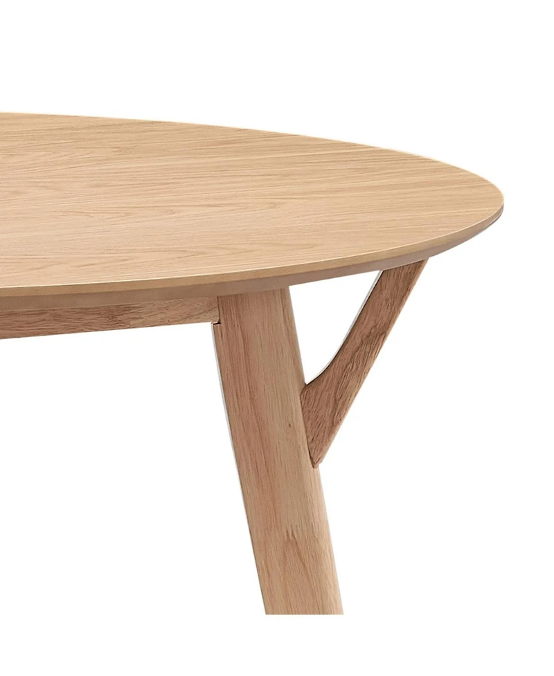 Streamdale 42" Round Dining Table Modern Wood Table for 4