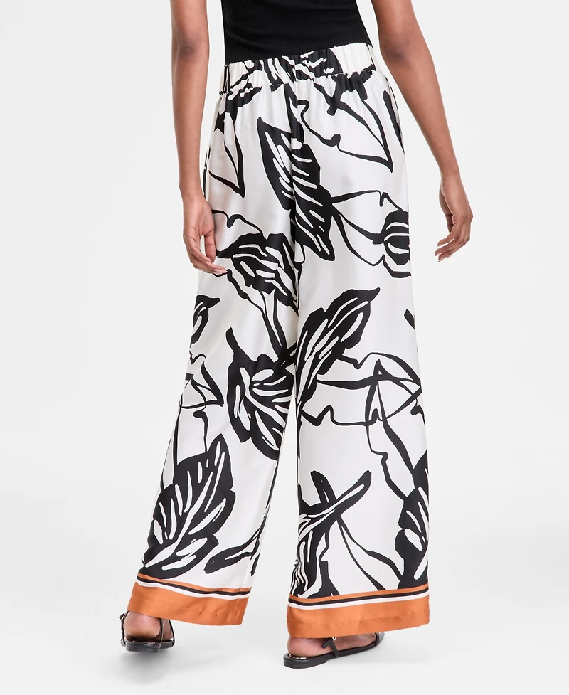 I.n.c. International Concepts Women's Printed Wide-Leg Pants, Exclusively at Macy's