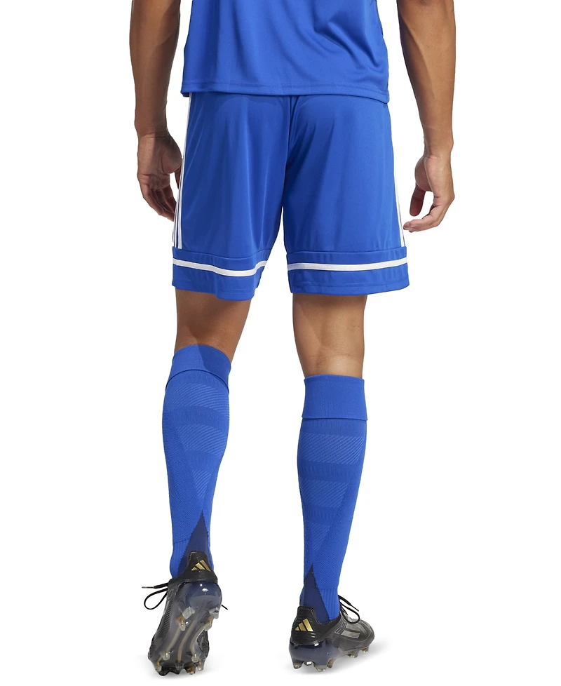 adidas Men's Regular-Fit Squad 25 Logo Shorts