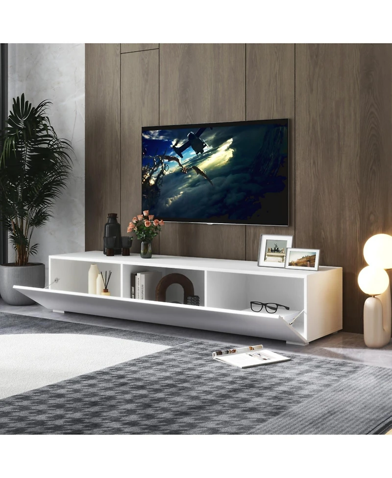 Streamdale Modern Entertainment Center with Storage Media Console for Living Room