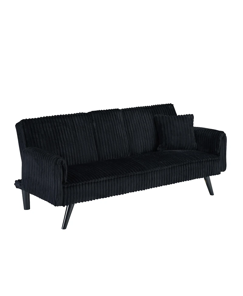 Streamdale Minimalist style, straight-line corduroy sofa suitable for sitting and lying in the living room and bedroom