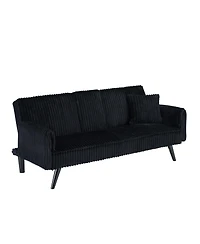 Streamdale Minimalist style, straight-line corduroy sofa suitable for sitting and lying in the living room and bedroom