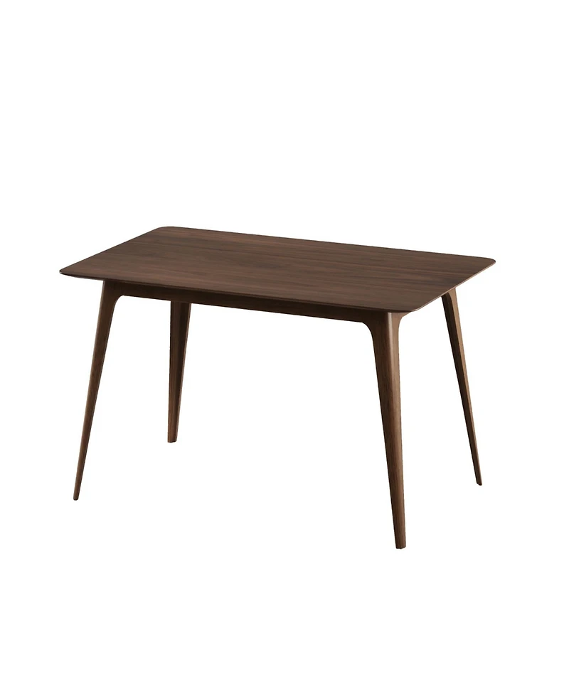 Streamdale Dining Table Solid Wood Legs, Walnut