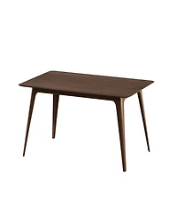 Streamdale Dining Table Solid Wood Legs, Walnut