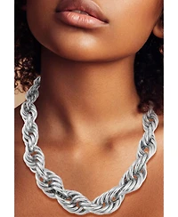 Rachel Zoe Gold Plated Chunky Graduated Rope Necklace