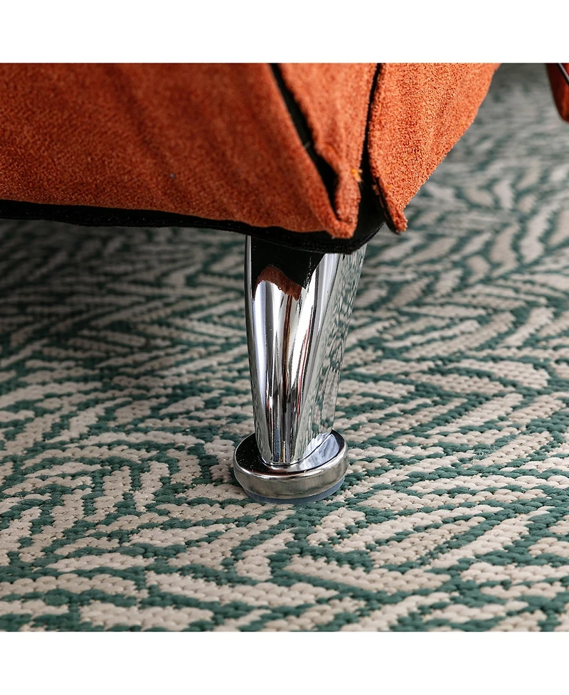 Streamdale Furniture Linen Chaise Lounge Indoor Chair, Modern Long Lounger For Office Or Living Room