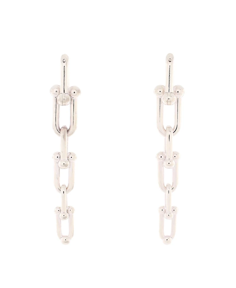Pre-Owned Tiffany & Co. HardWear Triple Graduated Link Earrings Sterling Silver