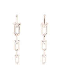 Pre-Owned Tiffany & Co. HardWear Triple Graduated Link Earrings Sterling Silver