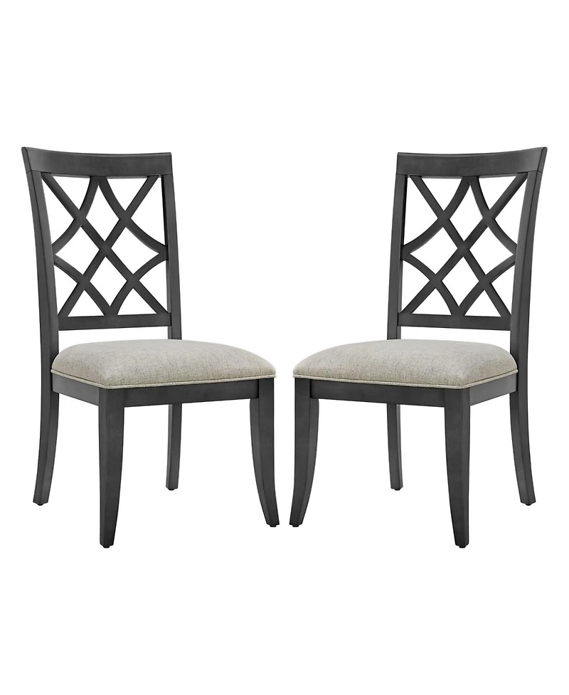 Streamdale Mid-Century Modern Upholstered Dining Chairs (Set of 2)