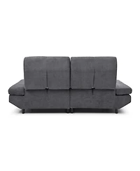 Streamdale Convertible Sleeper Sofa Bed Adjustable Futon Sofa with Chenille Upholstery (Grey)