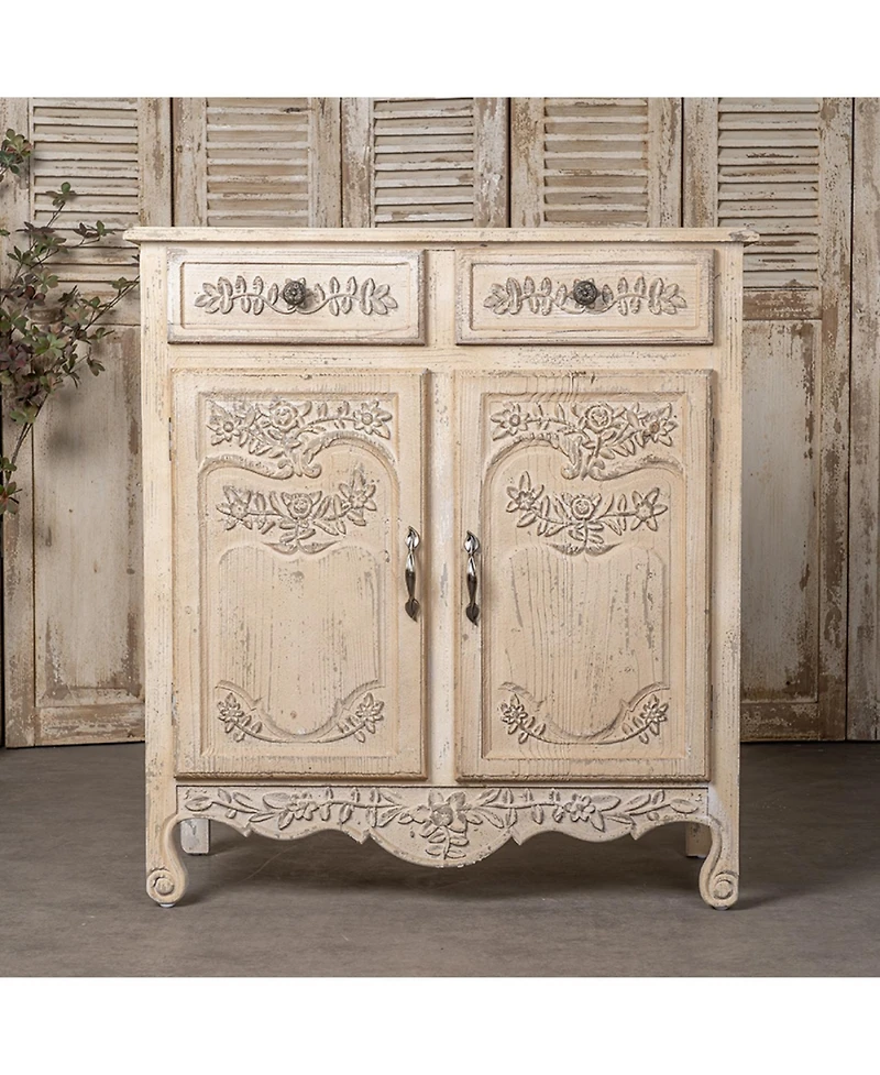 Streamdale Carved Wooden Cabinet, Vintage Home Decor, Wedding Gift