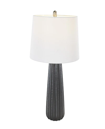 Rosemary Lane 27" Ceramic Ribbed Room Table Lamp
