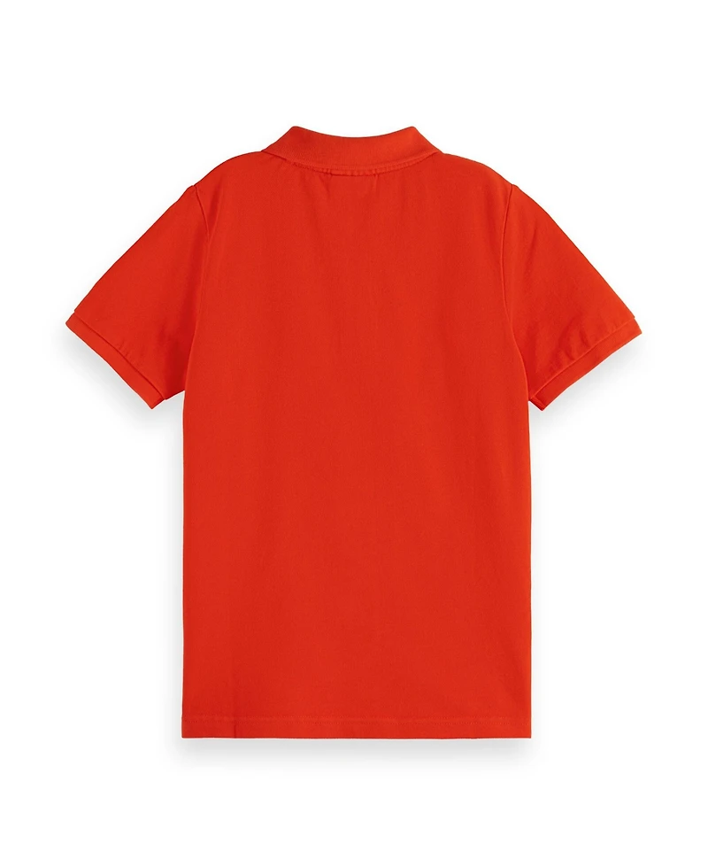 Scotch & Soda Little and Big Boys Garment Dyed Pique Polo Shirt