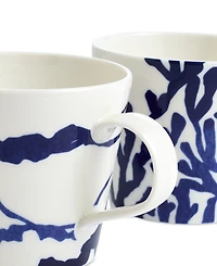Royal Doulton 1815 Pacific Mixed-Pattern Mugs, Set of 4