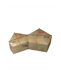 Streamdale Irregular Pentagon Coffee Table Set (Set of 2)