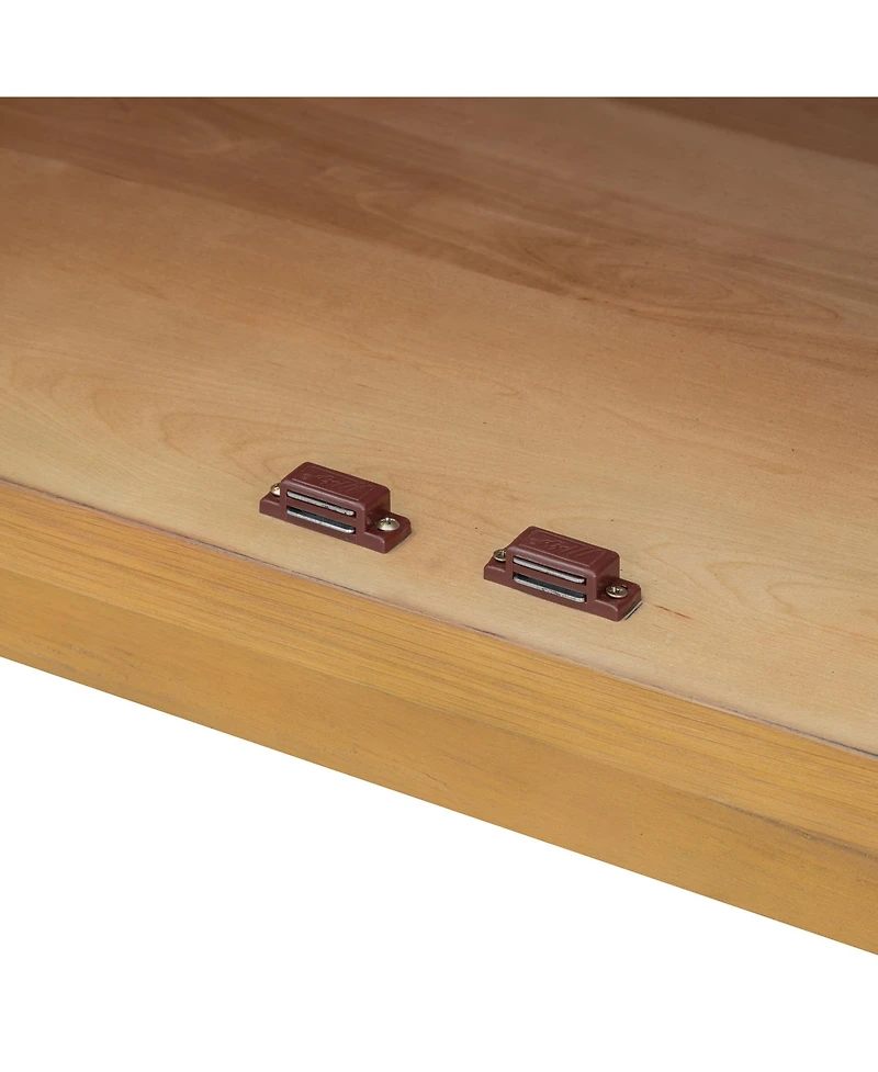 Streamdale 4-Door Sideboard Buffet with Glass Doors & Shelves