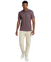Kenneth Cole Men's Slim-Fit Two-Toned Textured-Knit Polo Shirt