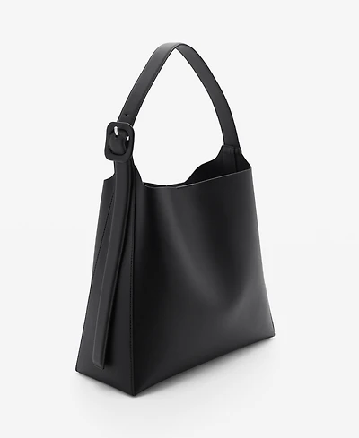 Mango Women's Buckle Shopper Bag