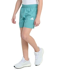 adidas Big Boys Essentials Elastic-Waistband Small-Logo Woven Shorts