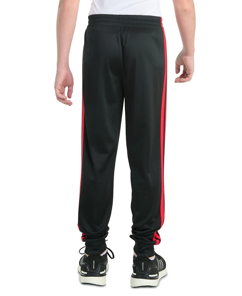 adidas Big Boys Elastic-Waistband 3-Stipe Tricot Jogger Pants