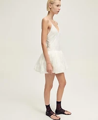 Mango Women's Balloon-Effect Textured Dress