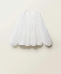 Mango Women's Gathered Semi-Transparent Jacket