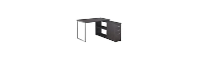 Contemporary Computer Desk with Twin Drawer Storage and Clean Lines