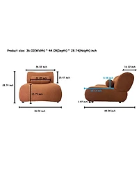 Streamdale L-Shaped Chenille Modular Sofa Comfort & Modularity