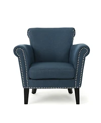 Streamdale Furniture Luxury Upholstered Club Chair with Elegant Nailhead Trim