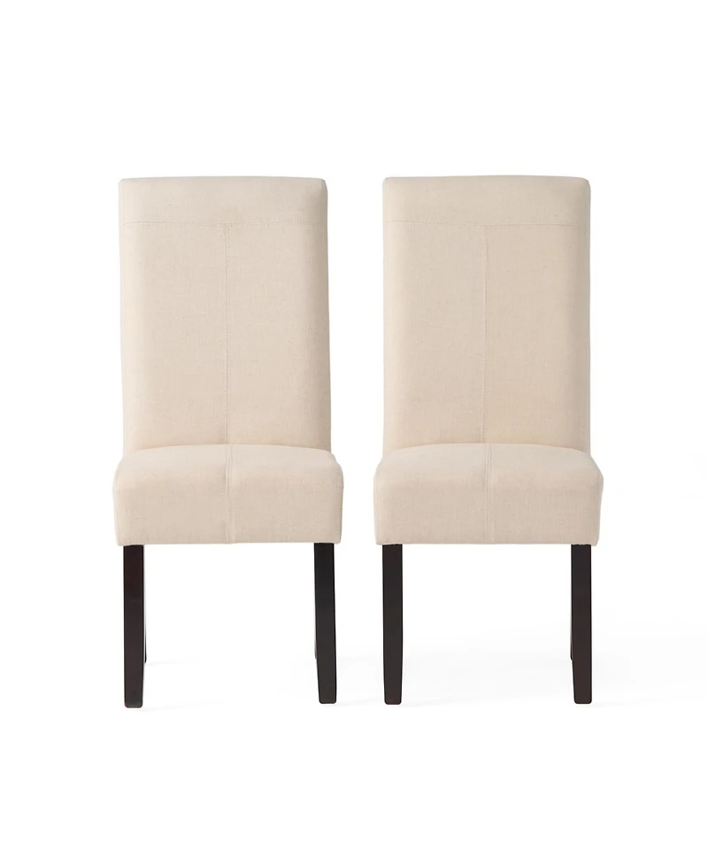 Streamdale T-Stitch Upholstered Dining Chairs - Set of 2
